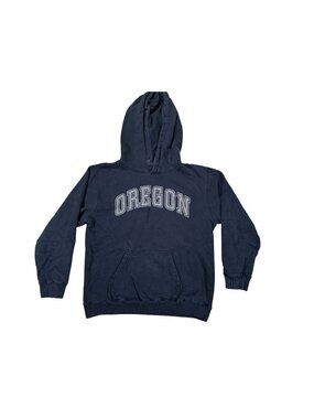 Oregon Hoodie AKWA Sport Mens Navy Blue Size S Cotton Blend Pullover Sweatshirt